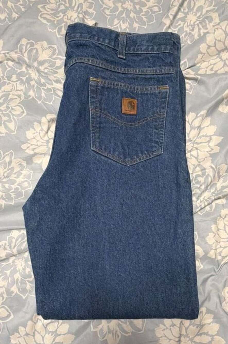 Carhartt B280 PRW Traditional Fit Jeans Size 38x34 Blue Denim